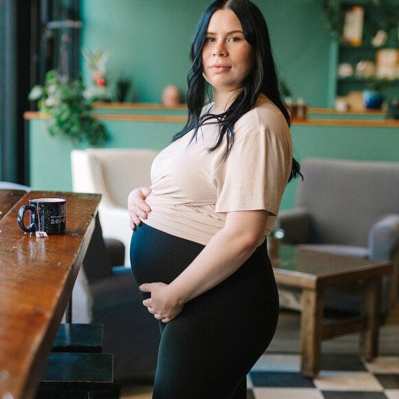 New Black Maternity Legging - Picture 1 of 5